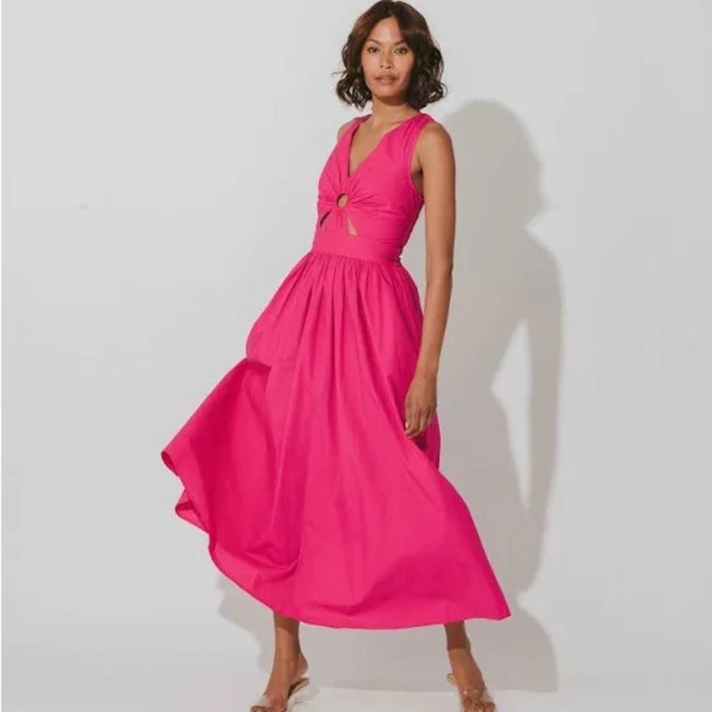 Cleobella Charaya Magenta Ankle Dress size M